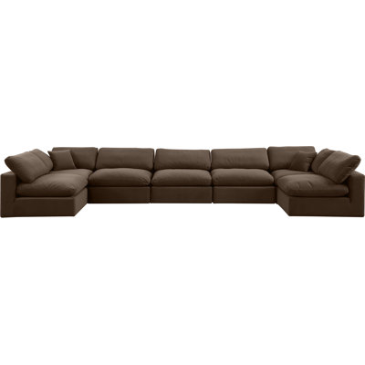 Ivanne Velvet U-Shaped Sectional Reversible