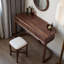 Coiffeuse luxueuse en bois massif clair