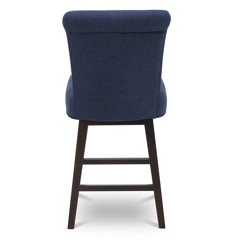 Tabouret pivotant Elora, Bleu minuit, 1, Tabouret de comptoir (siège d'une hauteur de 26 p