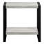 Table d'appoint / table de chevet industrielle en stratifié gris industriel avec structure en métal pour le salon et la chambre à coucher | Idée de cadeau-180585627
