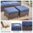 Arundel 7-Pieces Outdoor Patio Wicker Furniture Conversation Set With Coffee Table-820168931