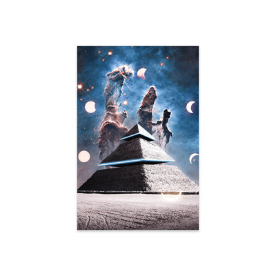 «Alien Spaceship Pyramid Theory» par Gen Z - impression non encadrée