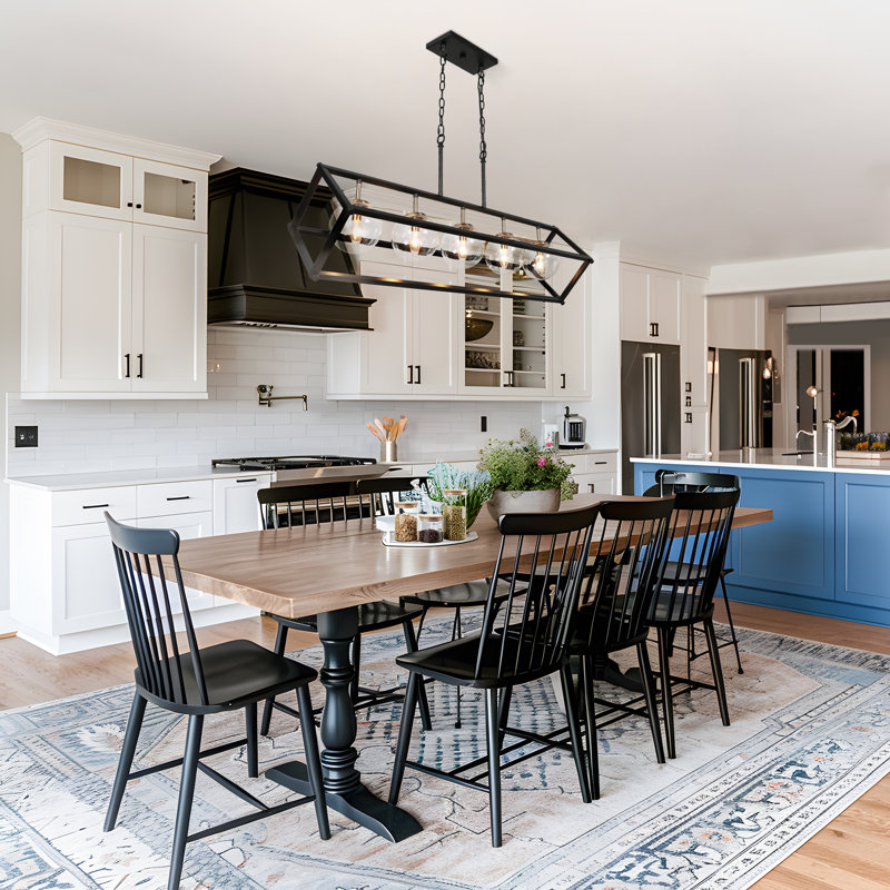 Mansurah 5-Light 41.5'' Kitchen Island Rectangle Pendant