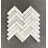 1" x 4" Calacatta Gold Marble Herringbone / Chevron Mosaic Wall & Floor Tile