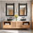 Rustic Farmhouse Solid Wood Accent Mirror Decorative Mirror Rectangle Bathroom Mirror Barn Wall Mirror-1186561324-1184857113