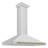 ZLINE 48 in. Autograph Edition Convertible Stainless Steel Range Hood W/ Stainless Steel Shell & Champagne Bronze Accents (KB4STZ-48-CB)-69376866