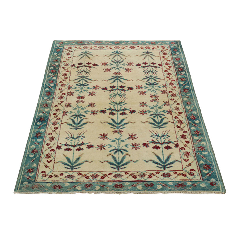 One-of-a-Kind 3’x4’7 Hand Knotted Area Rug