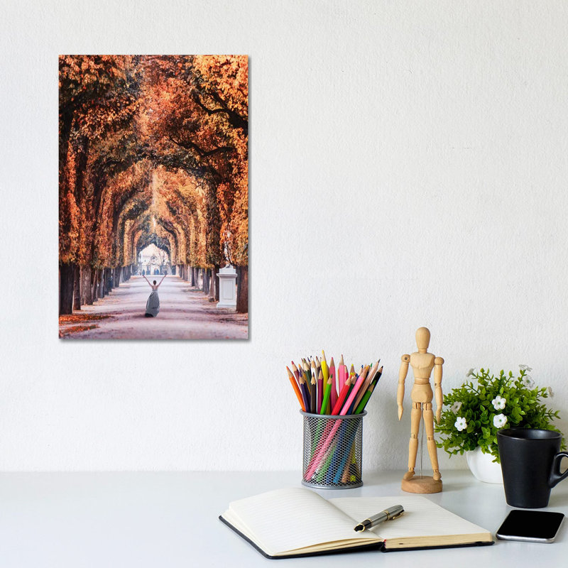 " Autumn In Vienna " by Hobopeeba, Wrapped Canvas, No Mat, 12'' H x 8'' W x 0.75'' D