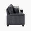 Causeuse en chenille moderne et contemporaine de 60 po Veale avec coussins réversibles, housses amovibles et 2 coussins décoratifs-529665121