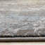 Tapis abstrait bleu foncé, gris, brun et brun très fréquenté pour le salon-645108216