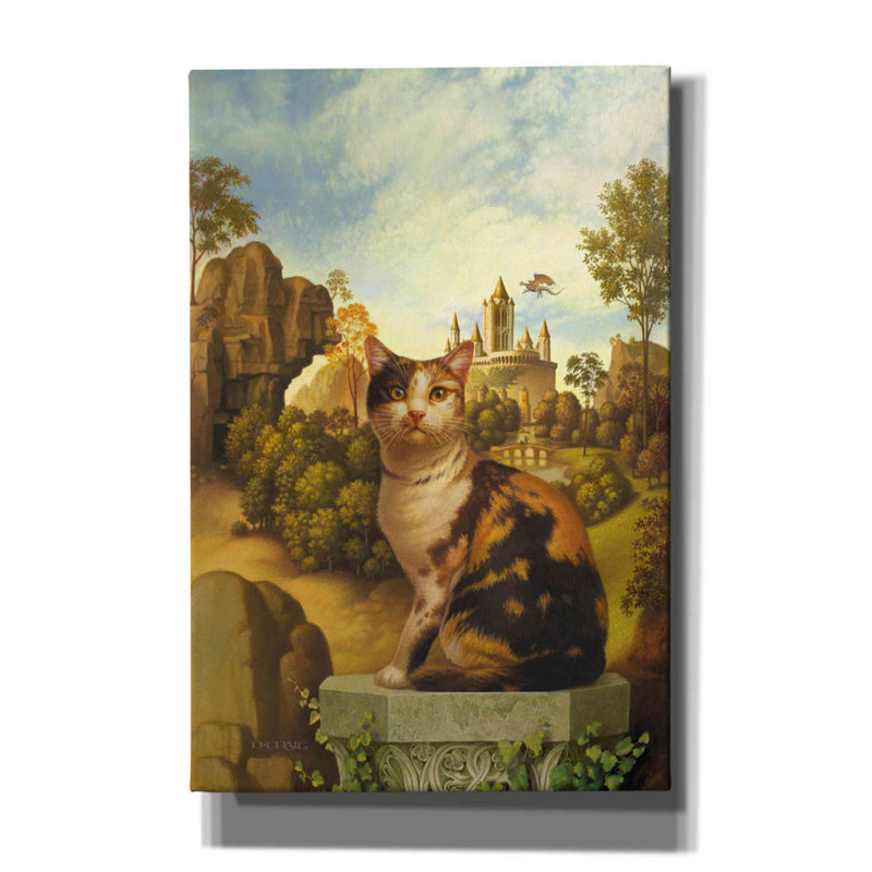 «Catswold portail» par Dan Craig, art mural sur toile, H 18 po x l 12 po x P 0,75 po
