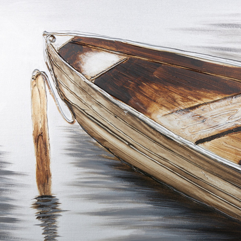 Toile, voilier, bateau, art mural brun