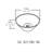 Ceramic Round Above Counter White Bathroom Sink Art Basin