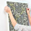 Mildred Charcoal Botanical Trail Wallpaper