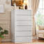 Commode courbée à 6 tiroirs, commode courbée moderne de 56 po-235614446