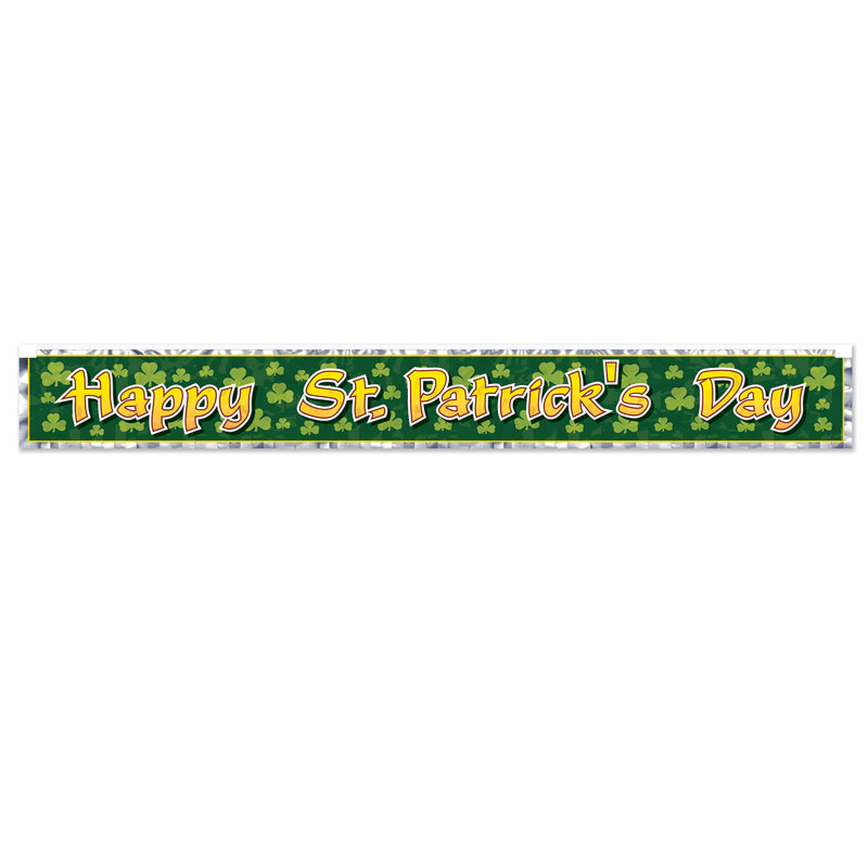 Bannière à franges Met Happy St Patrick