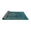 Tapis bleu sarcelle / gris Rockefeller-138681326