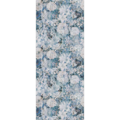 Fleur bleue artistique abstraite