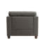 Laurissa Light Charcoal Linen Chair W/3 Pillows