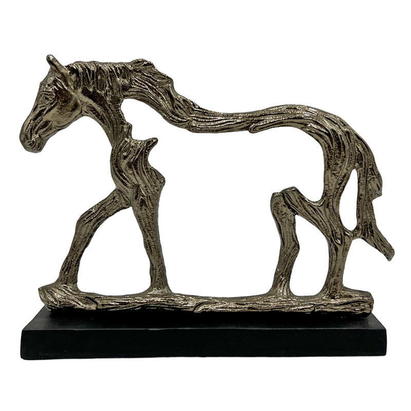 Handmade Horse Aluminum Figurine & Sculpture