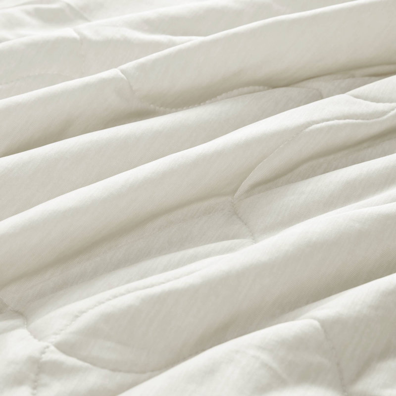 Ivory Lightweight Cooling Knit Throw Blanket