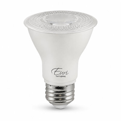 Ampoules DEL PAR20 Euri Lighting, 5,5 W, 500 lm, équivalent 50 W, 2700 K, culot E26, dimmables, homologuées CEC/JA8/UL, ensemble de 2