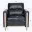 Chaise d'appoint rembourrée Rashieka-576082242