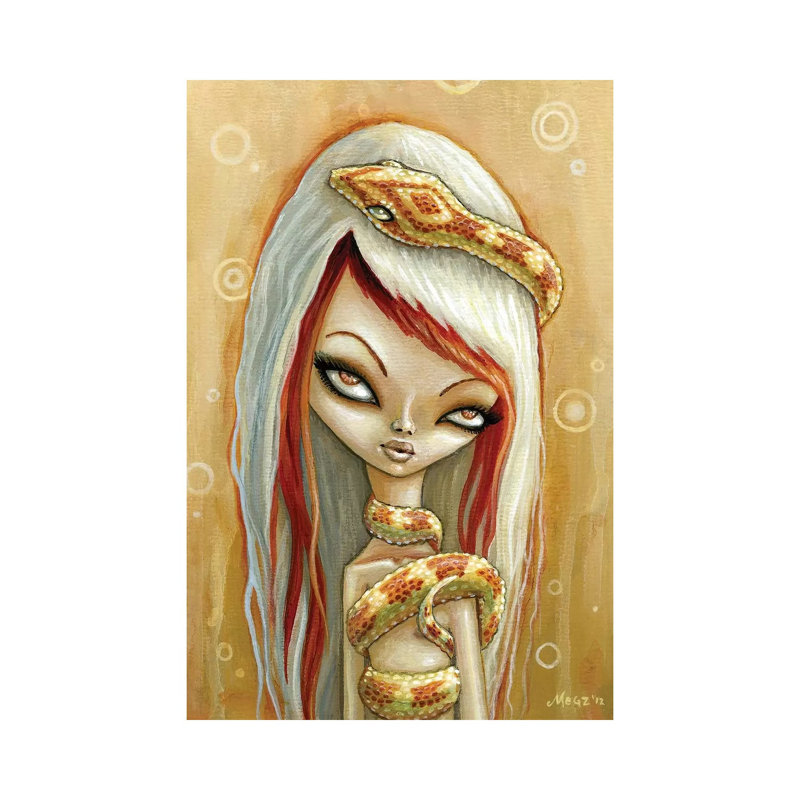 Sun Glow by Megan Majewski - Wrapped Canvas Painting, 30.48cm H x 20.32cm W x 1.91cm D