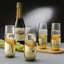 4 Piece 296ml Glass Flute Set