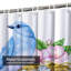 Rideau de douche avec 12 crochets-666653051