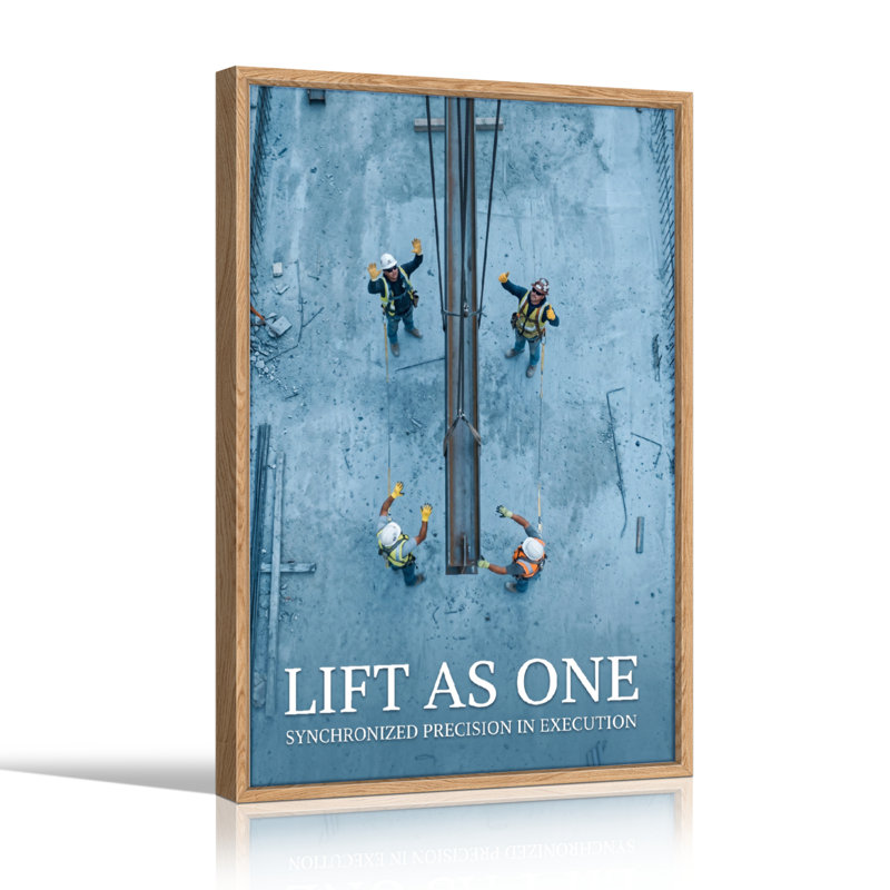 Ensemble de 1 tableau sur toile Lift As One, H 48 po x l 36 po, Naturel