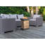 Aledra Square Polyresin Propane Smokeless Fire Column