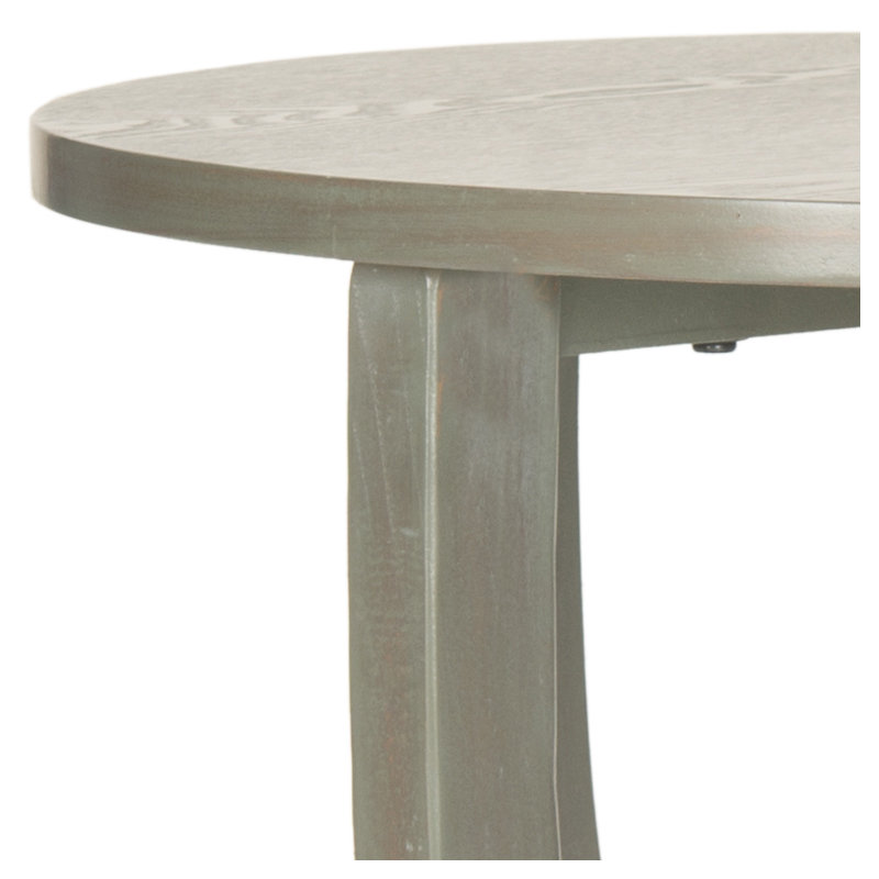 Applonia Solid Wood End Table, French Gray