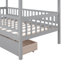 Lit simple en bois avec deux tiroirs-1259399897
