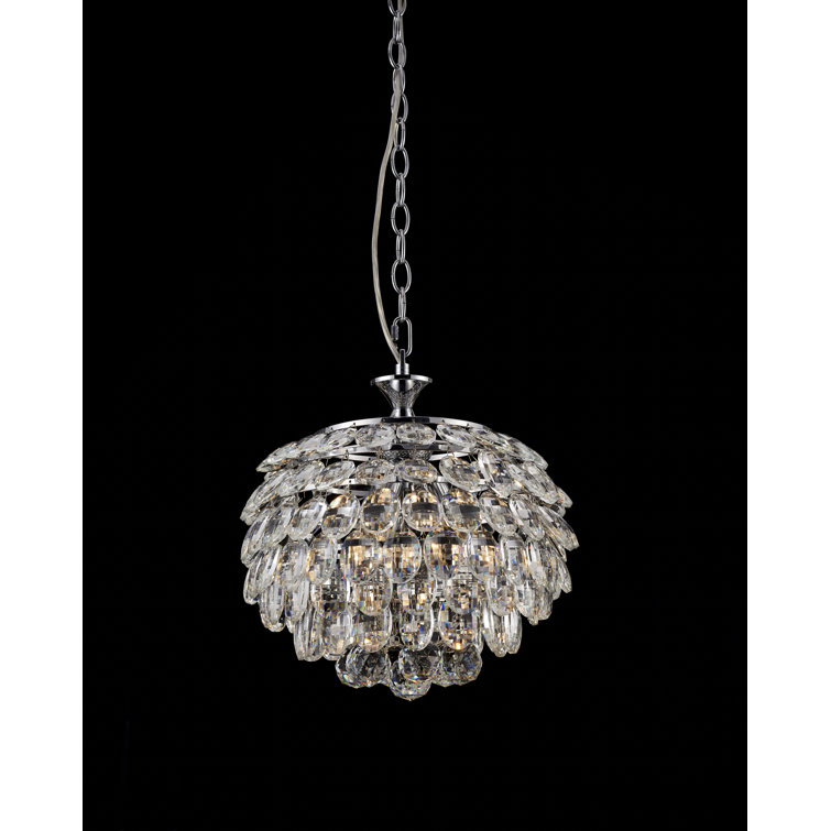 3-Light Crystal Chandelier