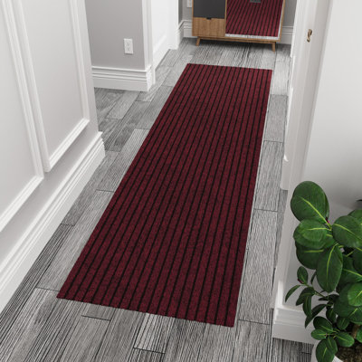 Custom Cut Non-Slip Rubberback Scrape Indoor/Outdoor Extra Long Runner Rugs for Hallway, Kitchen, Living Room, Garage, and Patio