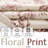 Linen Blackout Peony Flower Printed Rod Pocket Curtain Pair-52699738-50189901