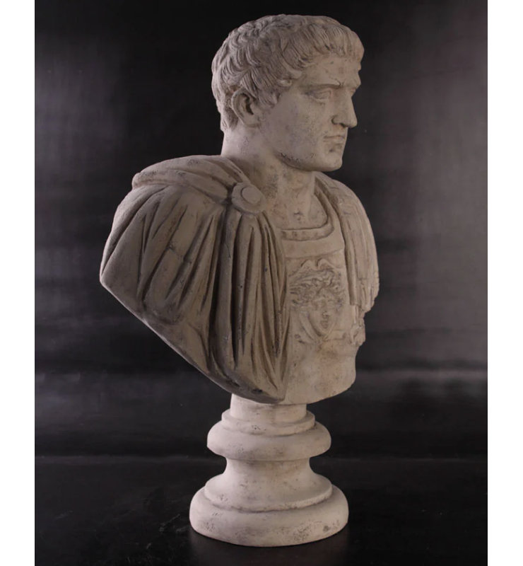 Statue buste de gladiateur grandeur nature