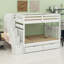 Lit superposé avec tablettes et tiroirs de rangement-912861644
