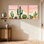 Cactus du désert, impression de paysage de cactus, ensemble de 3 impressions sur toile