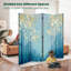 Cloison pliante 4 panneaux paravent Royal Teal-133671335-133671337