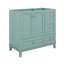 Meuble-lavabo 36 po sans lavabo, armoire de salle de bain autoportante en bois avec chargement USB, 3 tiroirs et une armoire
