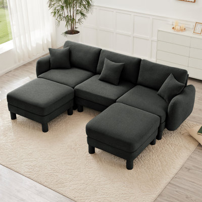 Canapé modulaire en U à 3 places Boucle