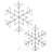 The Holiday Aisle® 6-Point Snowflake Pair