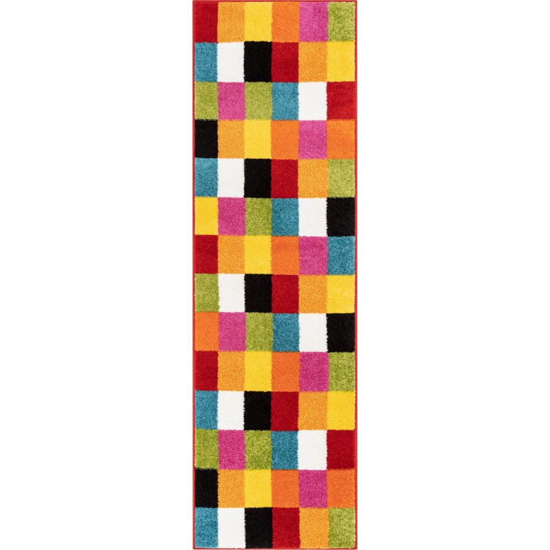 Neyla Geometric Area Rug, Runner 60 x 220cm