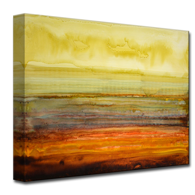 «Amber Coast» par Norman Wyatt Jr. - reproduction sur toile tendue, H 20 po x l 30 po x P 1,5 po