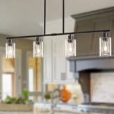 Everly Quinn Ottobert 4 - Light Dimmable Kitchen Island Modern Linear ...