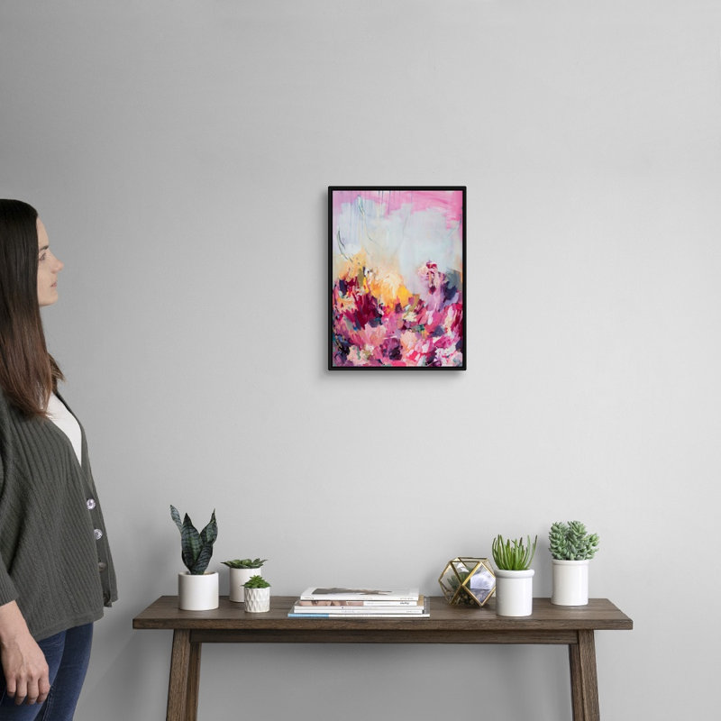 «A Vision and a Force» par Amira Rahim, reproduction sur toile, H 18 po x l 14 po x P 1,75 po, Toile avec cadre noir