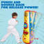 Sac de boxe gonflable à double face de 47 pouces pour enfants avec fonction de rebond (paquet de 1)