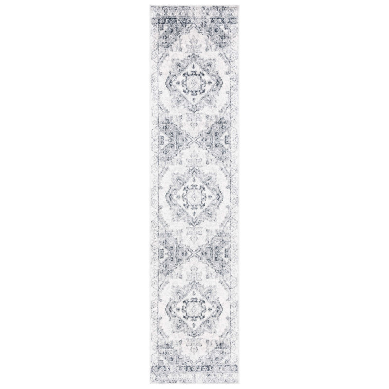Lowrey Ivory/Gray Rug, Runner 2'2" x 9'